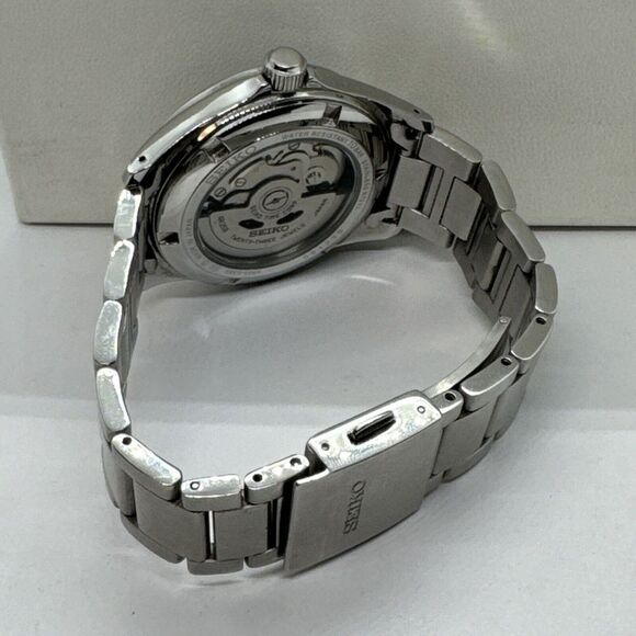 Seiko SZSB013 Men's Silver Stainless Steel Analog Dial Automatic Watch JNA97 - Picture 9 of 12